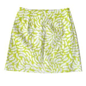 NWT SKFK Ilazki Green White Print Side Zip Mini Skirt EU 38 | US 6 Reg. $99